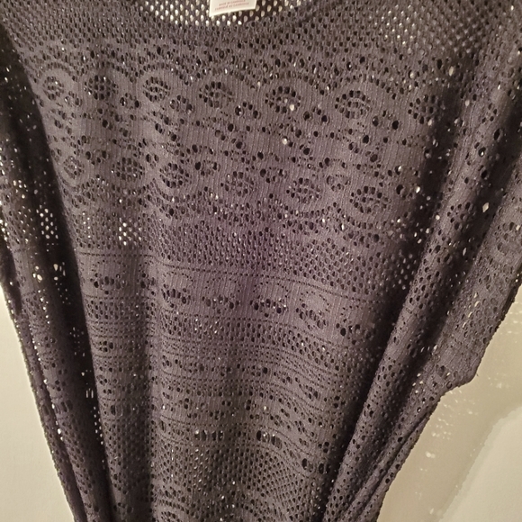 Women's Merona Crochet Lace Swimsuit Coverup W/ Removable Waist Tie - Picture 3 of 6